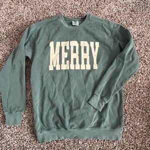 Comfort Colors "MERRY" Sweatshirt